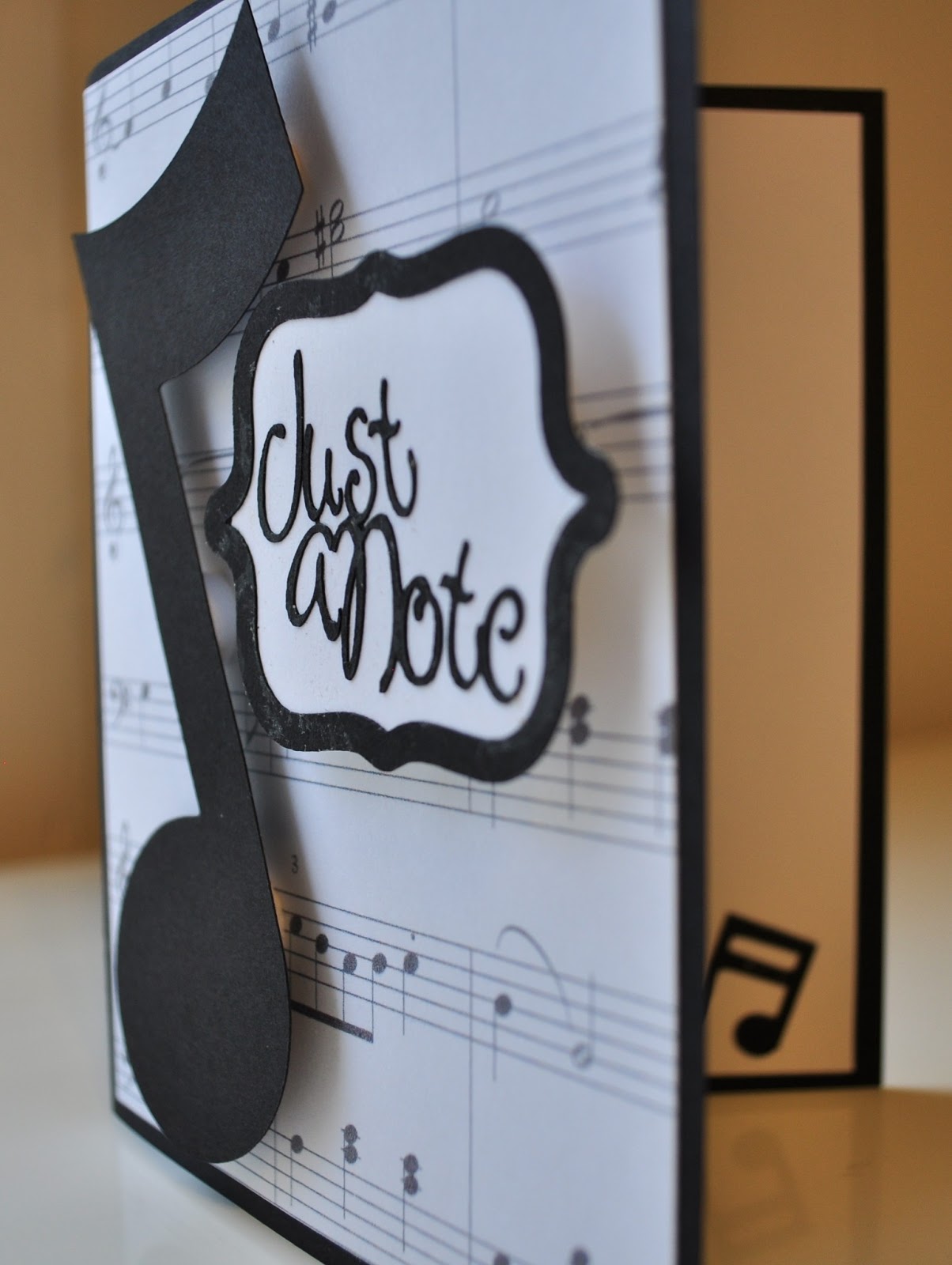 An Inspired Craftroom: Music Themed Card