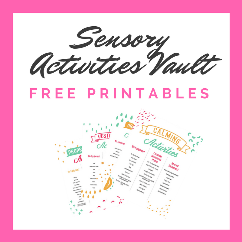 Free sensory activities printable vault