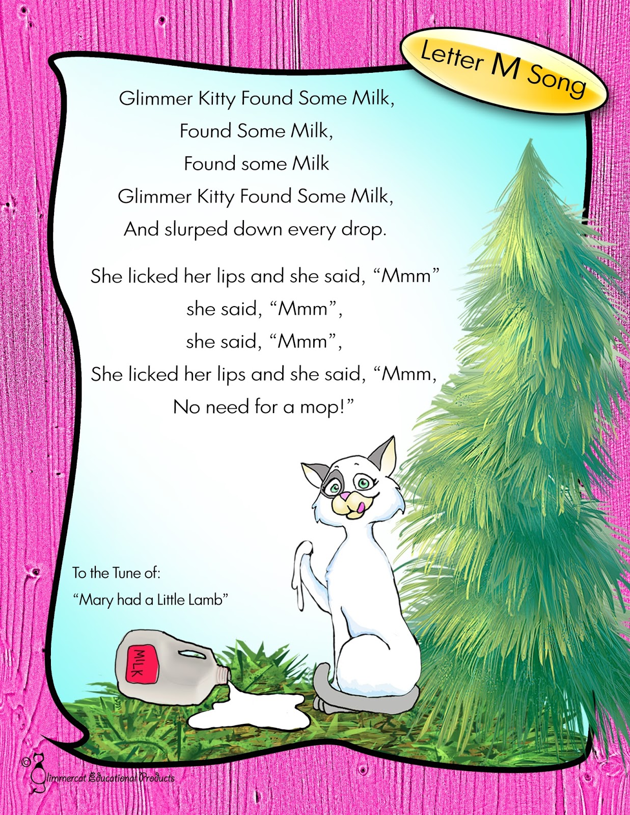 Glimmercat Letter of the Week for M Glimmercat Letter of the Week for M