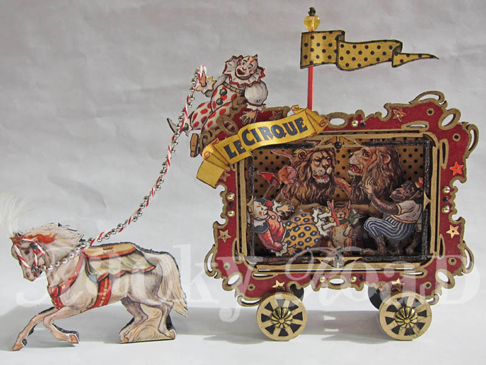 junk&stuff: Circus Wagon Altered Tin