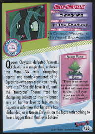 My Little Pony Queen Chrysalis Series 4 Trading Card