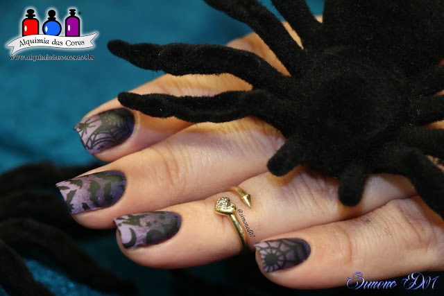 Cheeky, Jumbo 4, Moyou Suki Collection 10, Moyou Baker Collection 05, Cici & Sisi 10, ombré, burple, roxo, lilás, Halloween nails, Mony D07, Matte,  China Glaze, Queen B, Charmed I'm Sure, Tart-y for the Party, Halloween 2016,