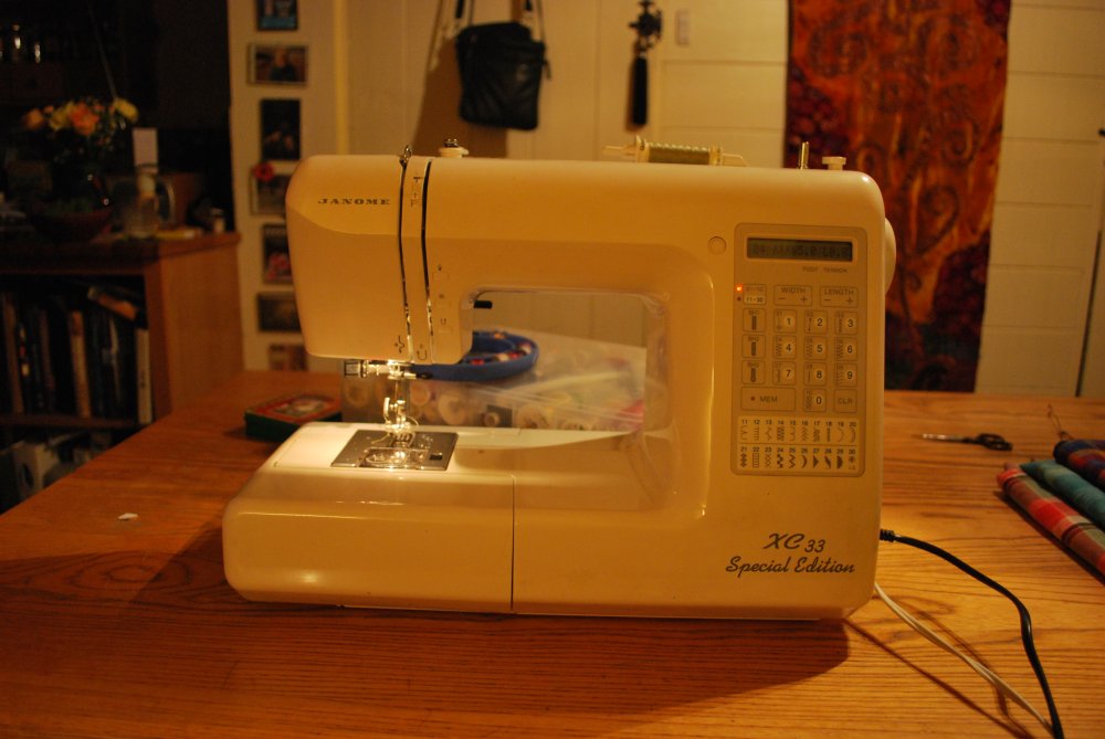 Knitting on the Green J is for... Janome