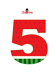 Abecedario de Sandía. Watermelon Alphabet.