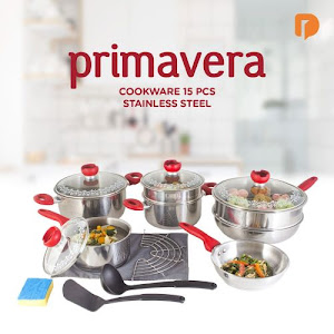 Primavera Cookware 15 Pieces Stainless Steel (Set of 15)