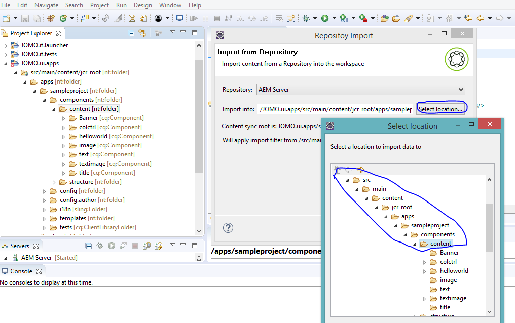 AEM/CQ5 How to sync and templates...etc files from
