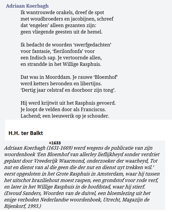 Goede Benedictus de Spinoza: H.H. ter Balkt schreef gedicht over Adriaan EH-04