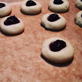 thumbprint cherry cookies