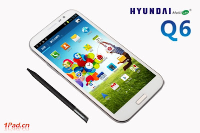 New Hyundai MultiCAV Q6, new smartphone, android phone