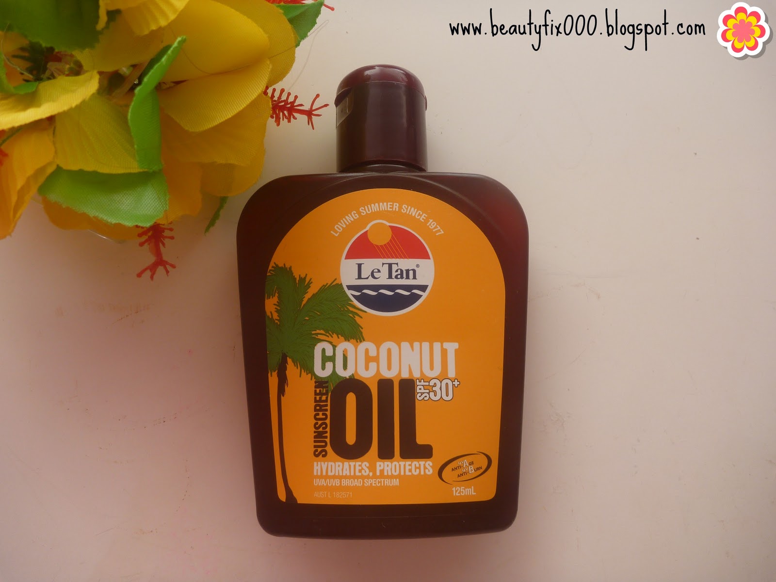 Beauty Fix Le Tan Review Coconut Oil SPF 30+