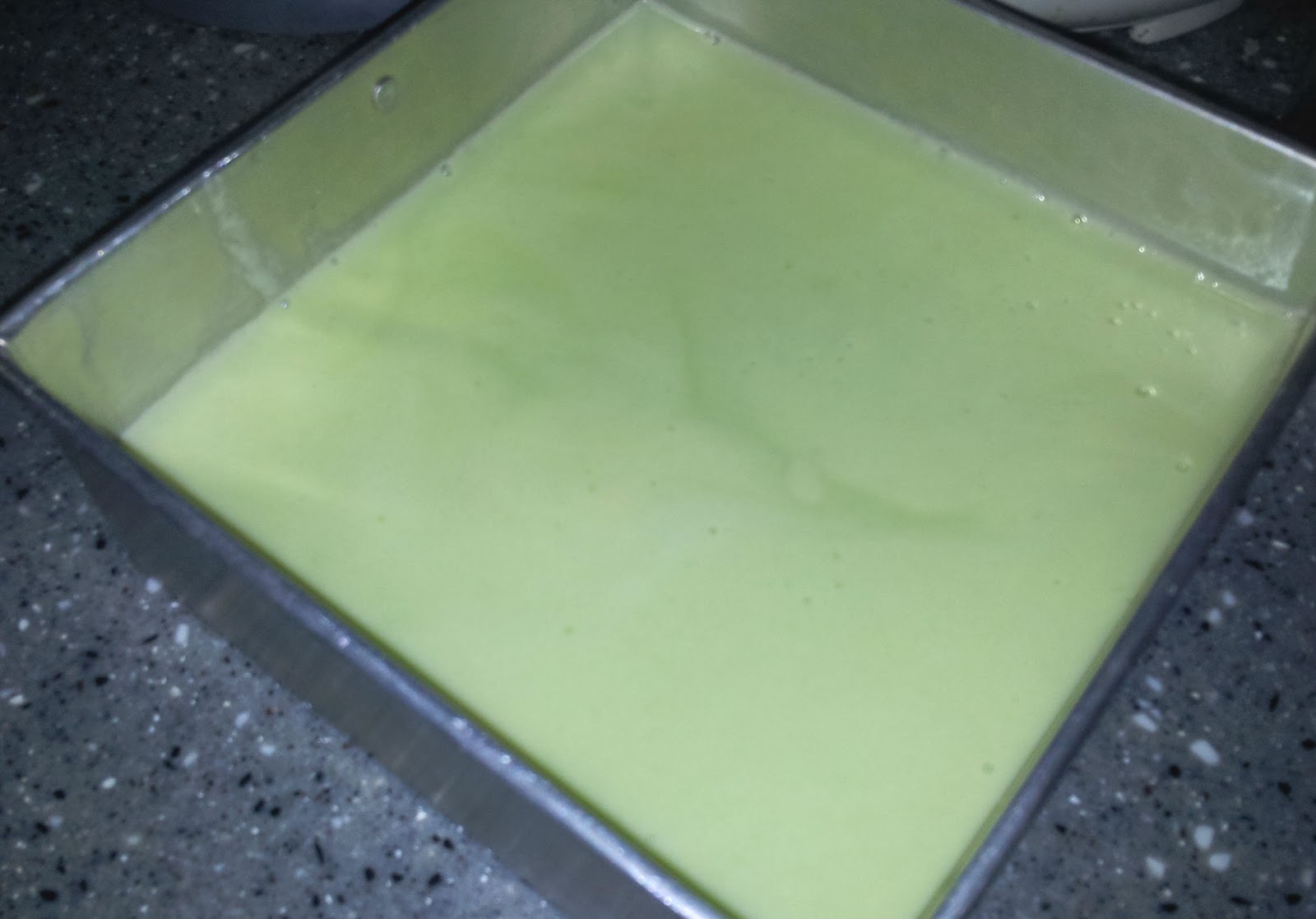 made by shas Pandan agaragar with coconut milk recipe
