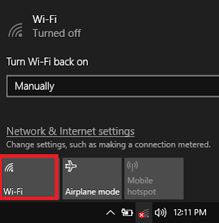 menghidupkan wifi laptop