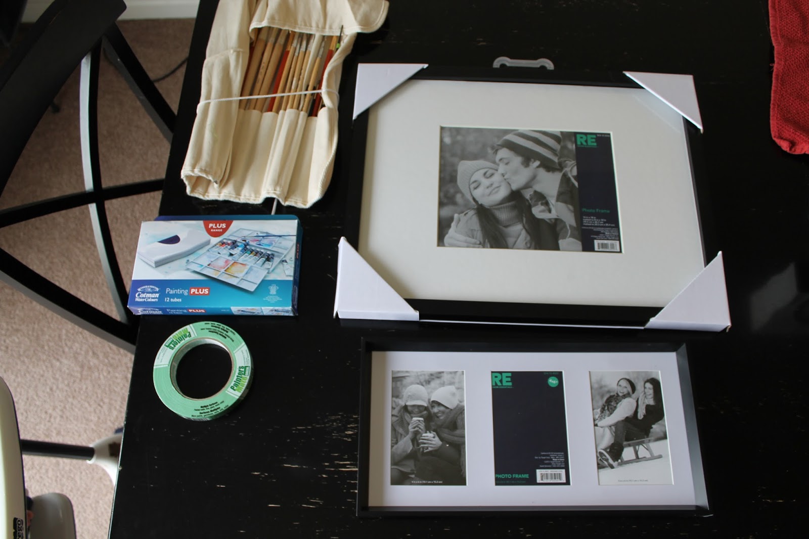 Kid Painted Mats for Frames