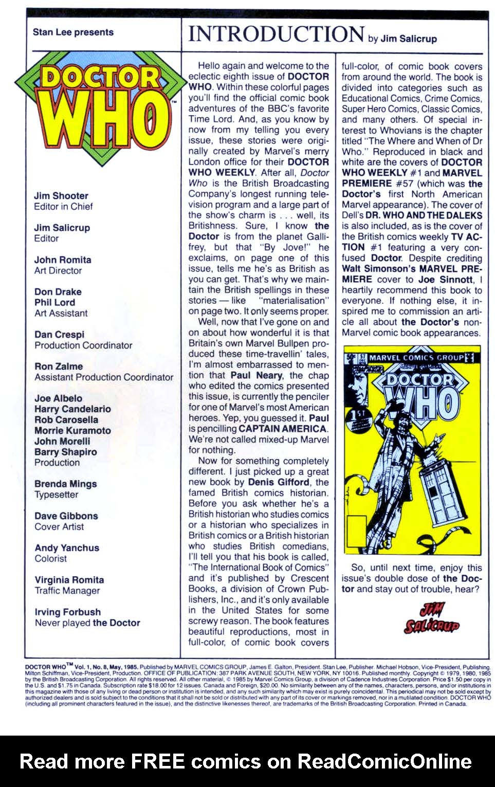 Read online Doctor Who (1984) comic -  Issue #8 - 2