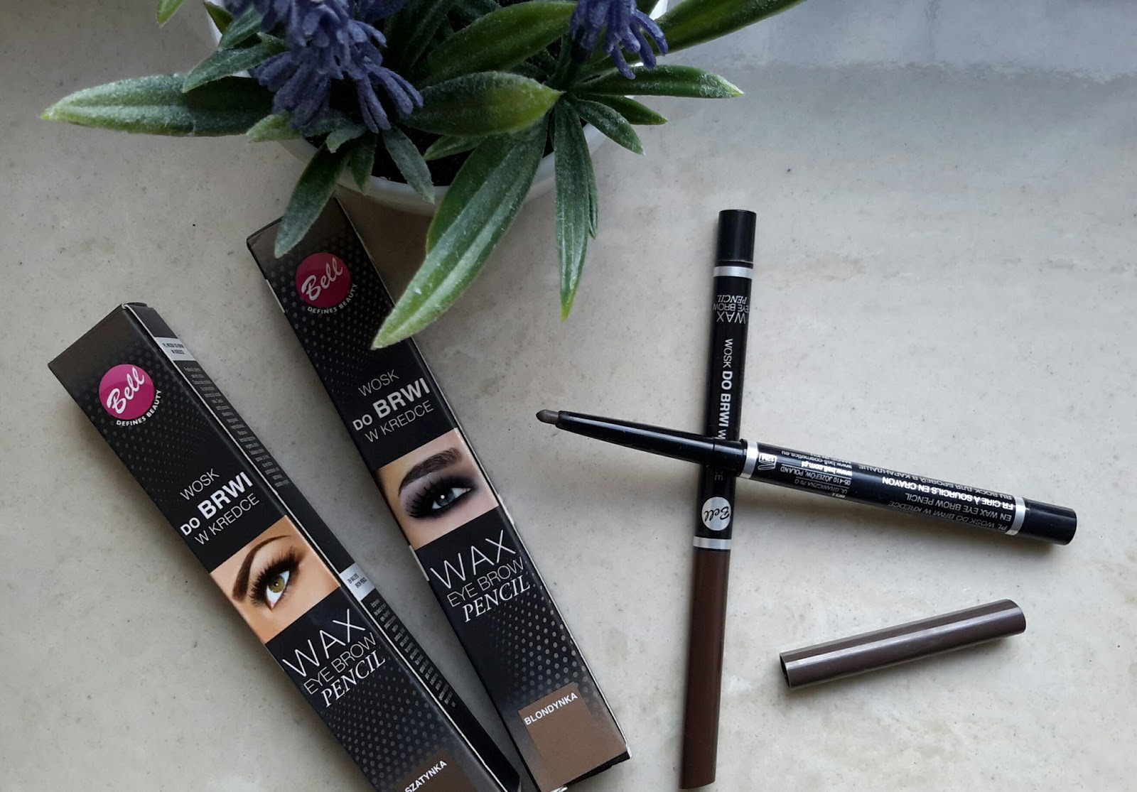 Amaliowokolorowo WOSK DO BRWI W KREDCE WAX EYEBROW PENCIL, BELL.