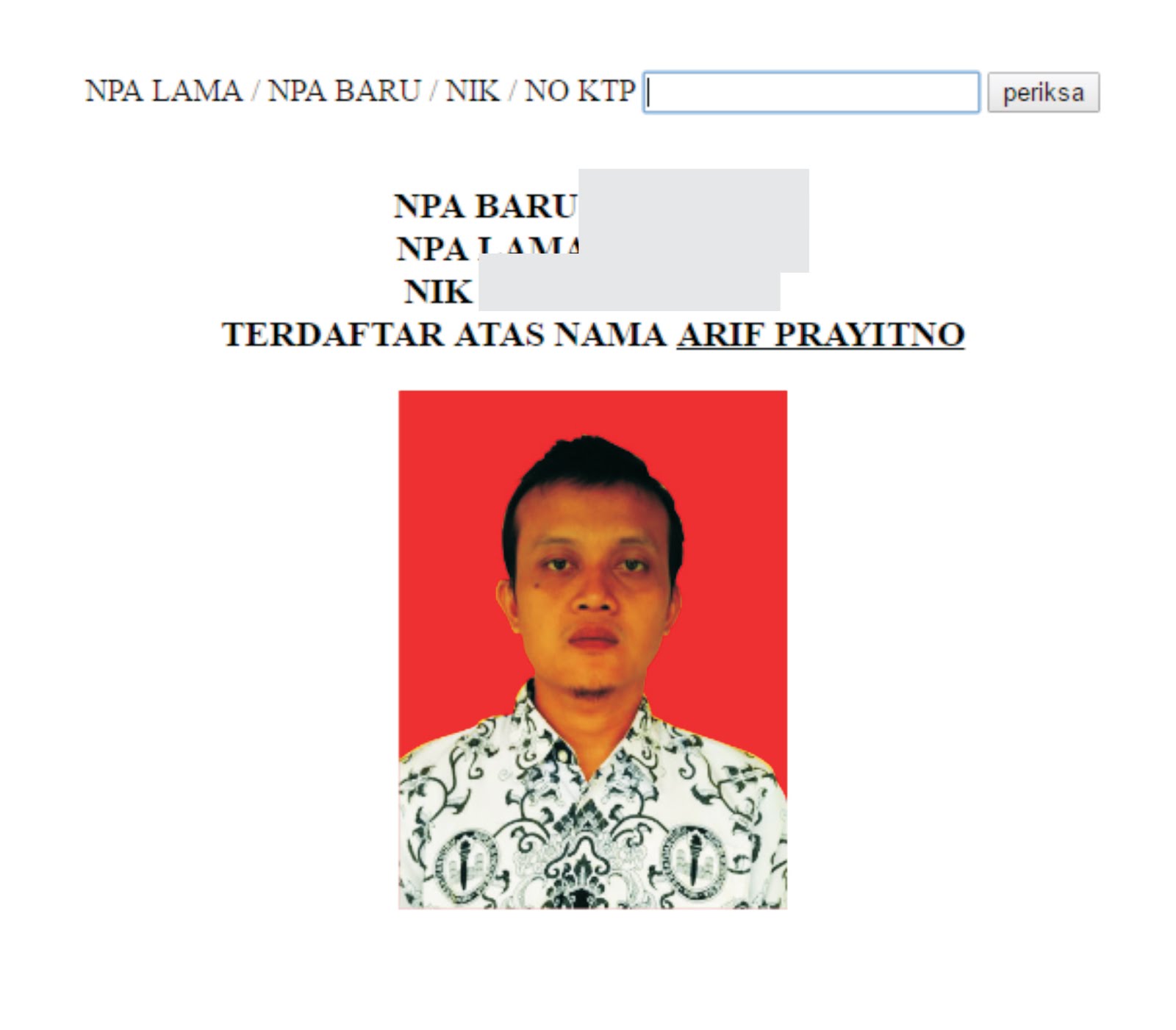 √Cara Cek NPA / Kartu Anggota PGRI