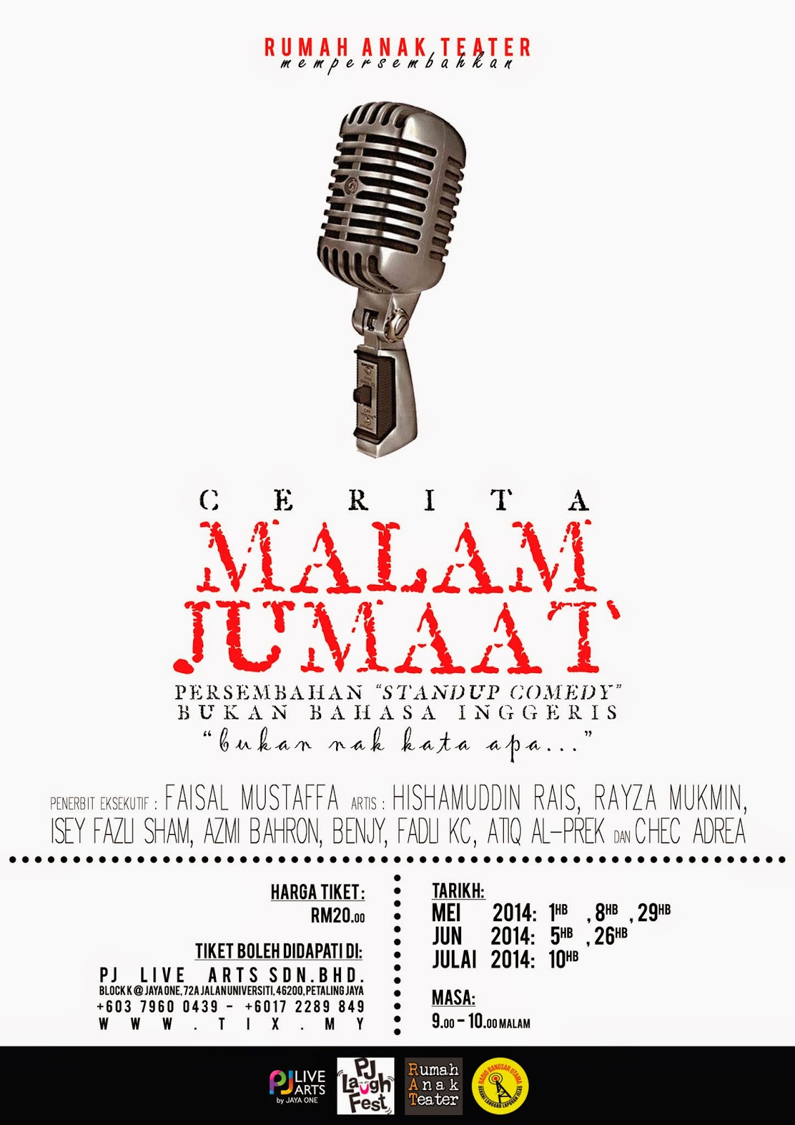 Rumah Anak Teater: CERITA MALAM JUMAAT 1 Mei 2014