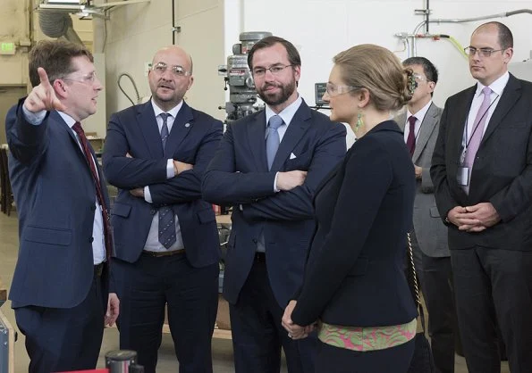 Hereditary Grand Duke Guillaume and Hereditary Grand Duchess Stéphanie of Luxembourg visited the Vulcan Aerospace and Planetary Resources in Seattle