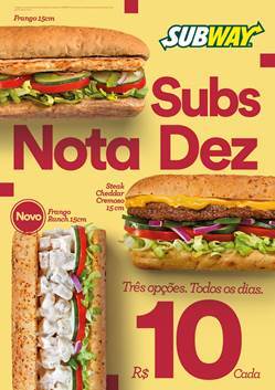 Subway anuncia novidades para 2017 Subway anuncia novidades para 2017