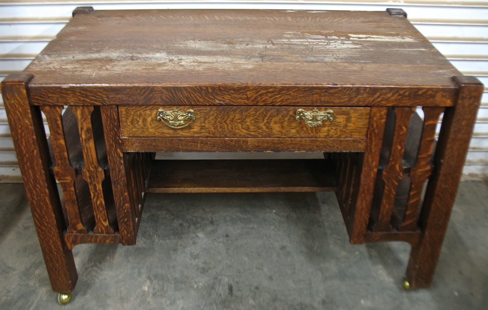 The Craftsman Oak Mission Style Desk