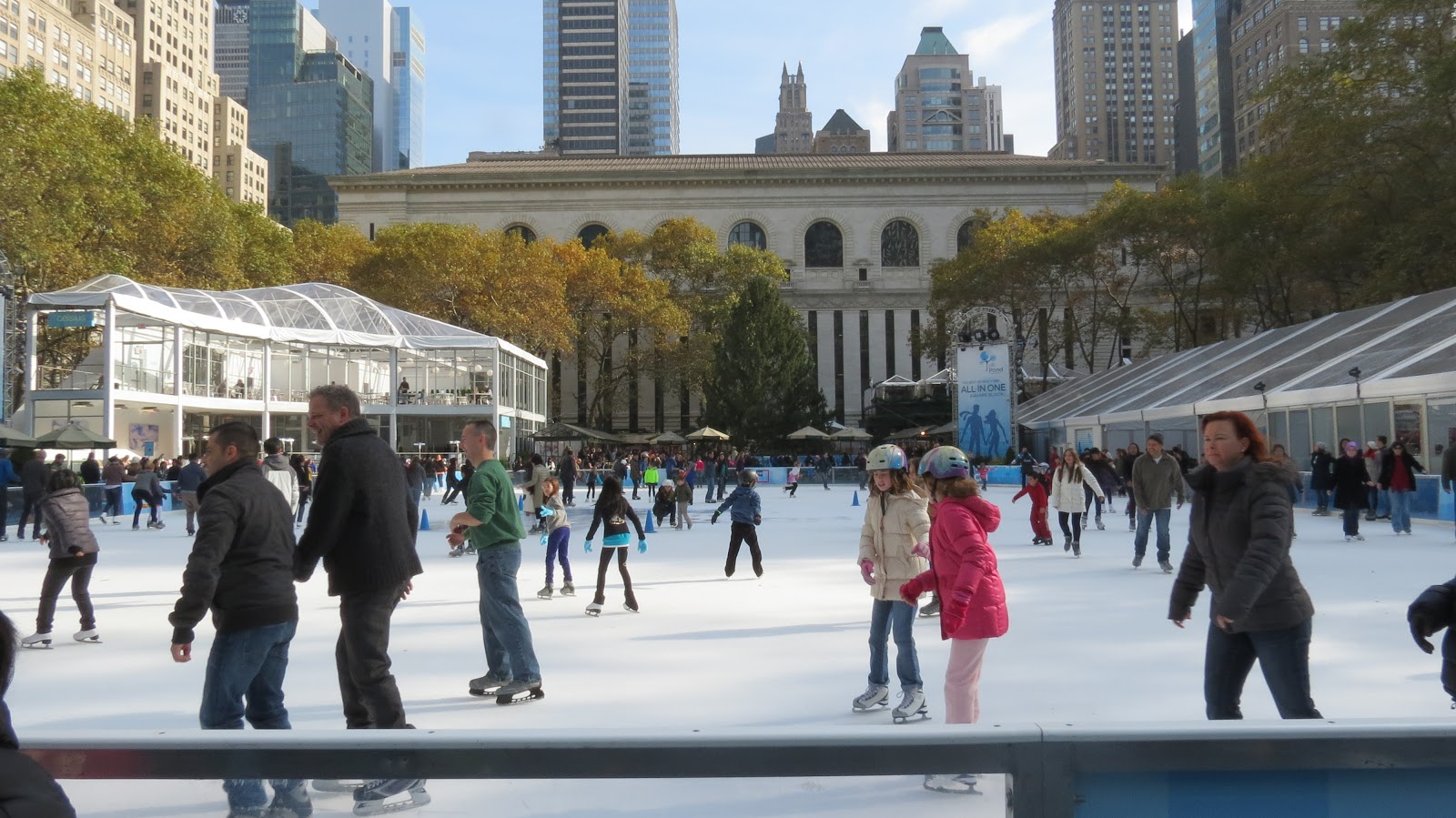 A colorful place called world Bryant park ice skating