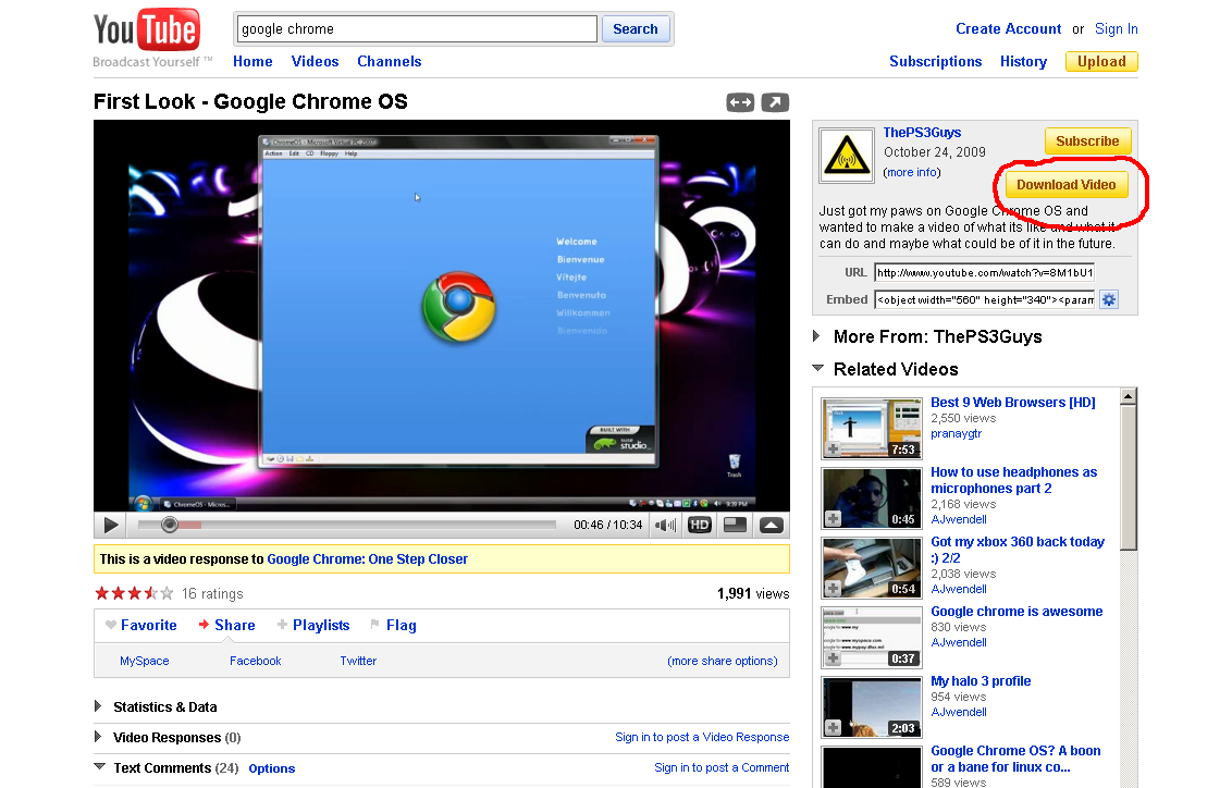 YouTube Downloader[ A Google Chrome Extension ] Screenshot