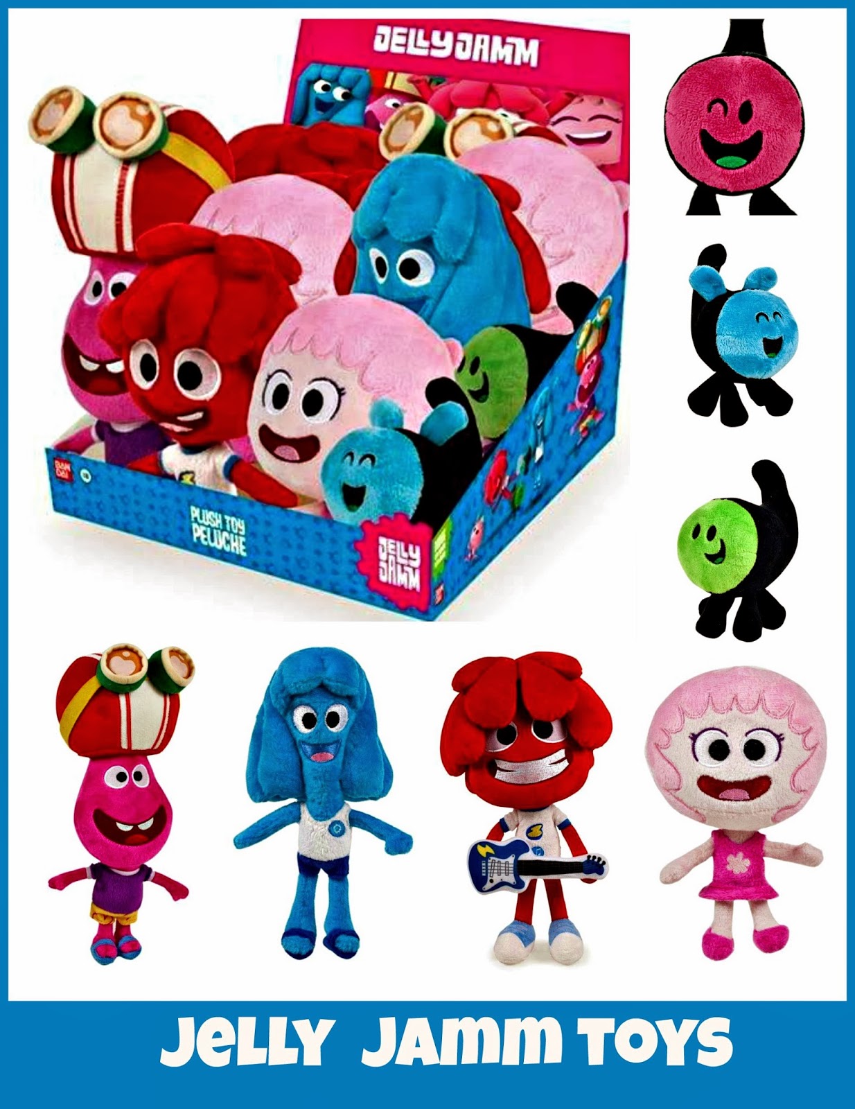 Jelly Jamm Plush Toys. plush toys. 