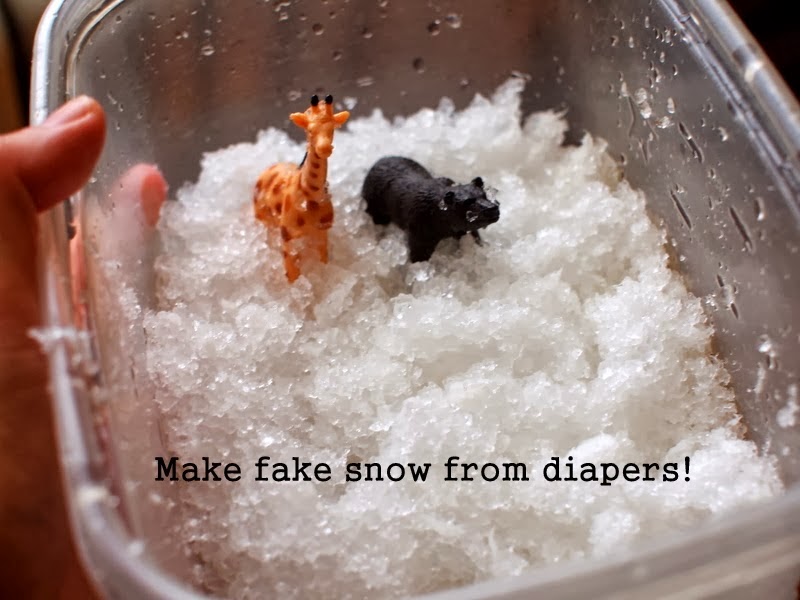 http://www.pinkstripeysocks.com/2014/02/make-fake-snow-from-diapers.html