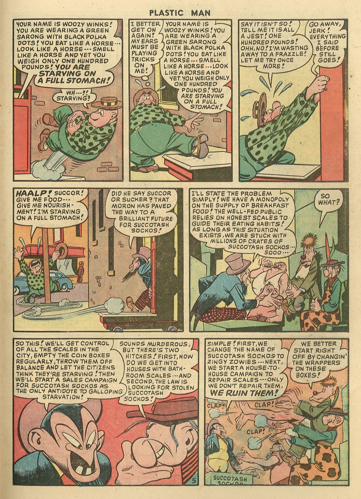 Read online Plastic Man (1943) comic -  Issue #22 - 27