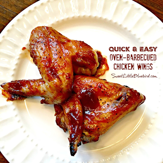 Sweet Little Bluebird Quick & Easy OvenBarbecued Chicken Wings