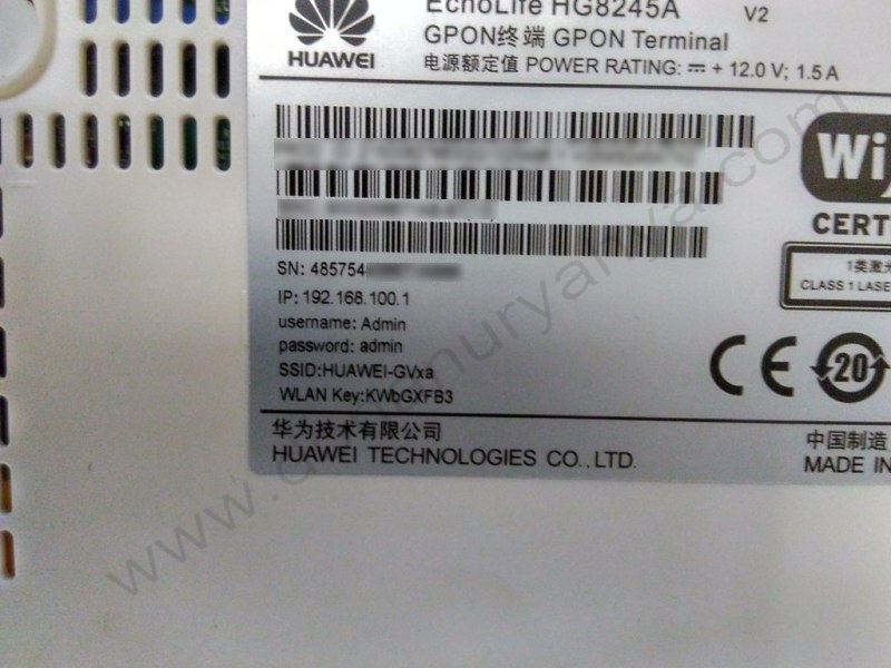 Cara Setting Modem Huawei HG8245A Fiber Optic ke PC