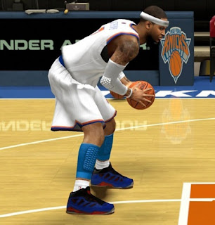 NBA 2K13 Jordan Melo M8 Advance Knicks Away Shoes