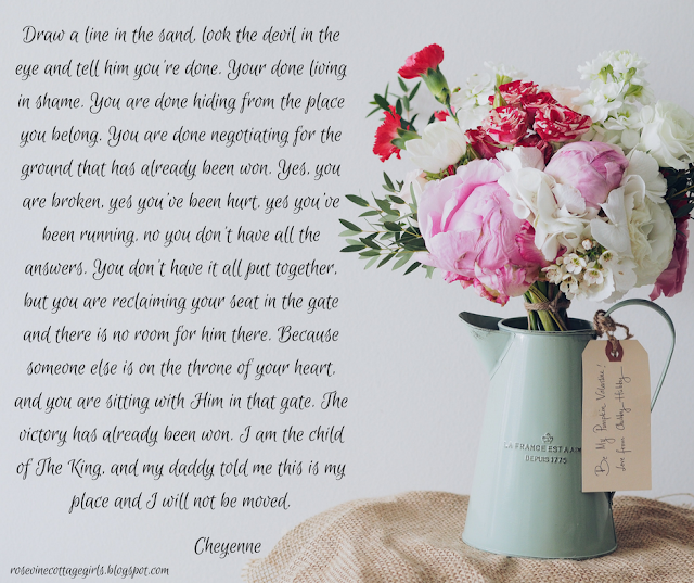 Are you where you're meant to be ? Photo of a bunch of flowers in a metal pitcher with a quote from this post on it.#Devotional #Faith #ChristianBlogger #FaithBlogger #Christian 