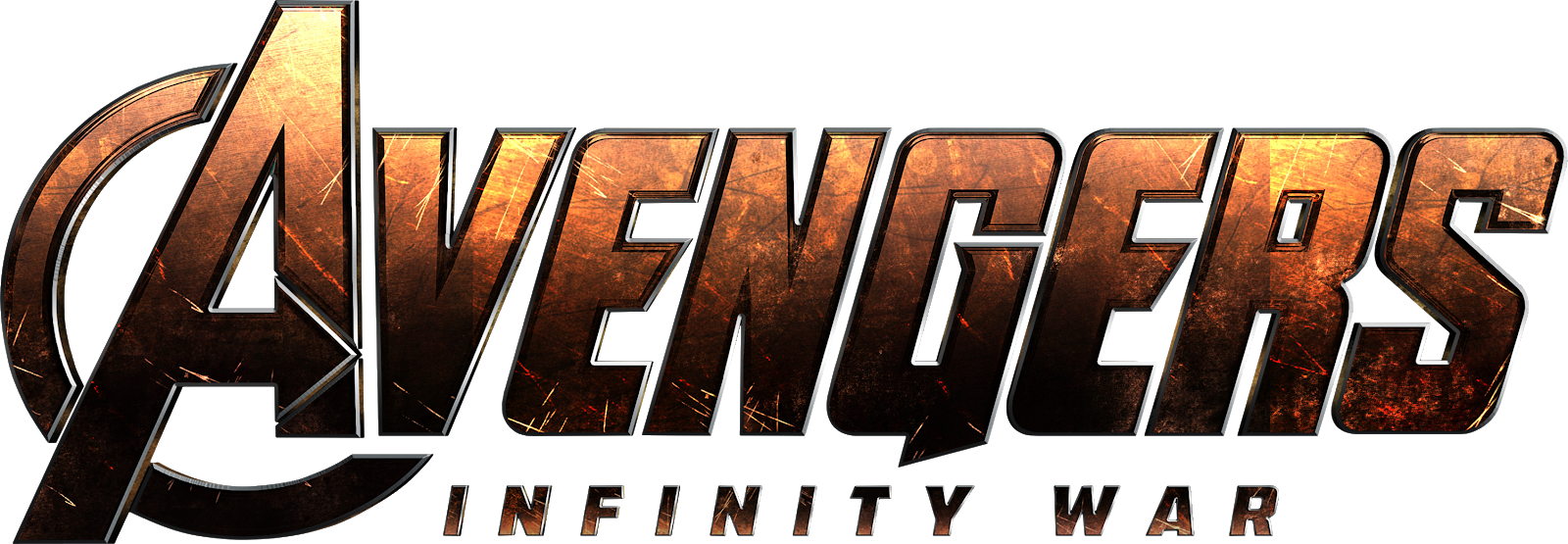 AVENGERS: INFINITY WAR - 2 Logos PNG 2 - Textless Movies