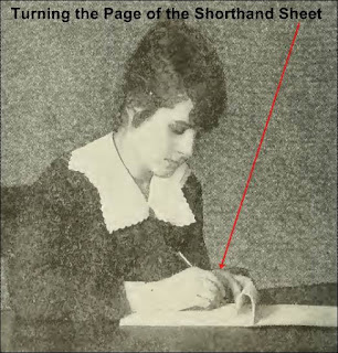 Turning the Page of the Shorthand Sheet