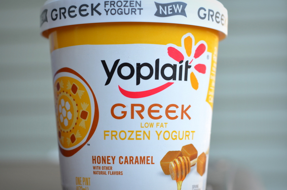 food and ice cream recipes REVIEW Yoplait Honey Caramel Greek Frozen