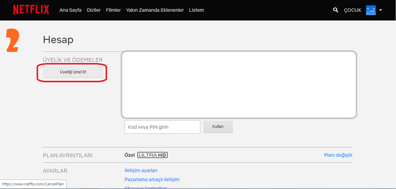Netflix Aboneliği Nasıl İptal Edilir