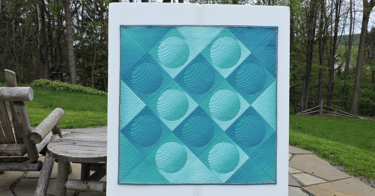 Cotton Cellar Caribbean Blue Ombre Quilt Update