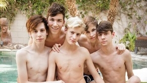 Jared Scott, Gabe Isaac, Devin Lewis, Adam Hunt, & Caleb Gray Teen Orgy (Bareback)