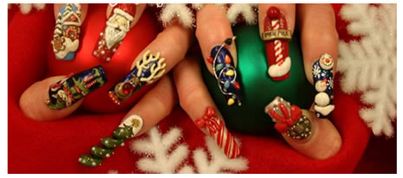 Unhas de Natal