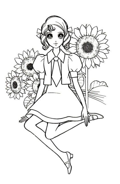 Tranh tô màu Anime 04