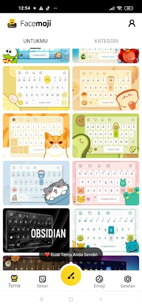 choose the keyboard theme
