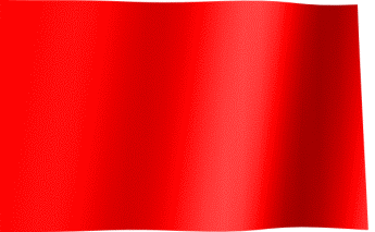 The waving single color red flag (animated GIF)