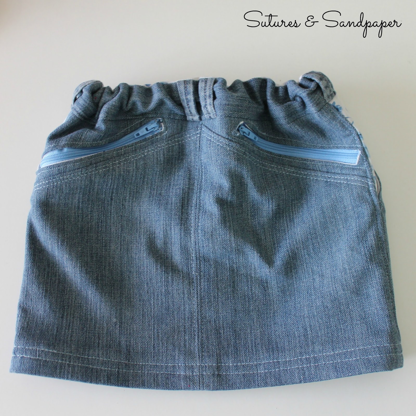 Sutures & Sandpaper: Flip This Pattern: Up-cycled W-Mini Skirt