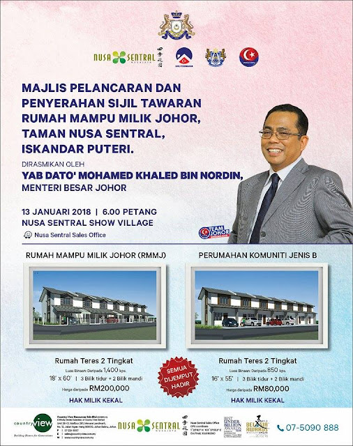Rumah Mampu Milik Johor Nusa Sentral Omong X