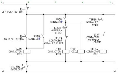Star Delta Control Circuit Wiring Diagram