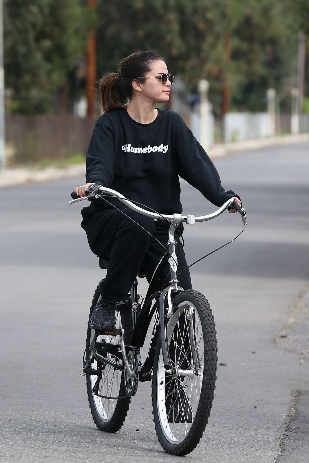 Selena Gomez – Riding Her Bike in Studio City – Celebrity Style