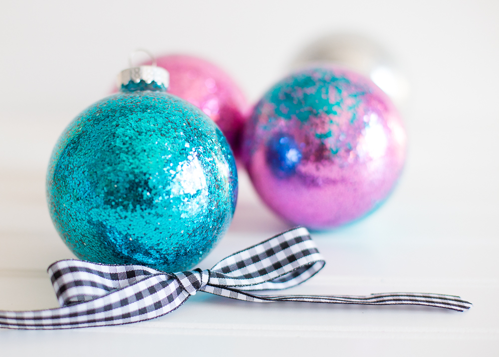 No glitter christmas ornaments Clearance