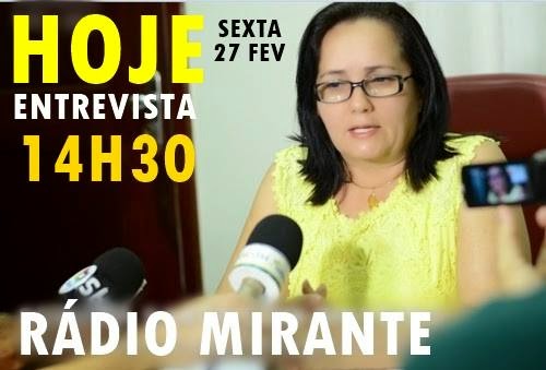 Belezinha concede entrevista hoje (sex) à Rádio Mirante