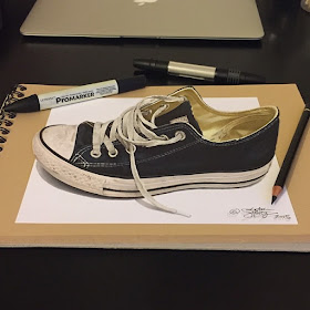 05-Trainers-Stephan-Moity-2D-Drawings-Optical-Illusions-made-to-Look-3D-www-designstack-co